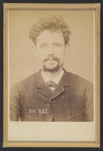 Mérigeau. Jacques. 35 ans, né à St-Léger-les-Melles (Deux Sèvres). Ébéniste. 19/12/93. by Alphonse Bertillon, photograph, 1893