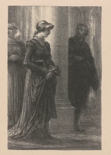 Richard Wagner and His Genius from Scenes of Rheingold by Henri Fantin-Latour, print