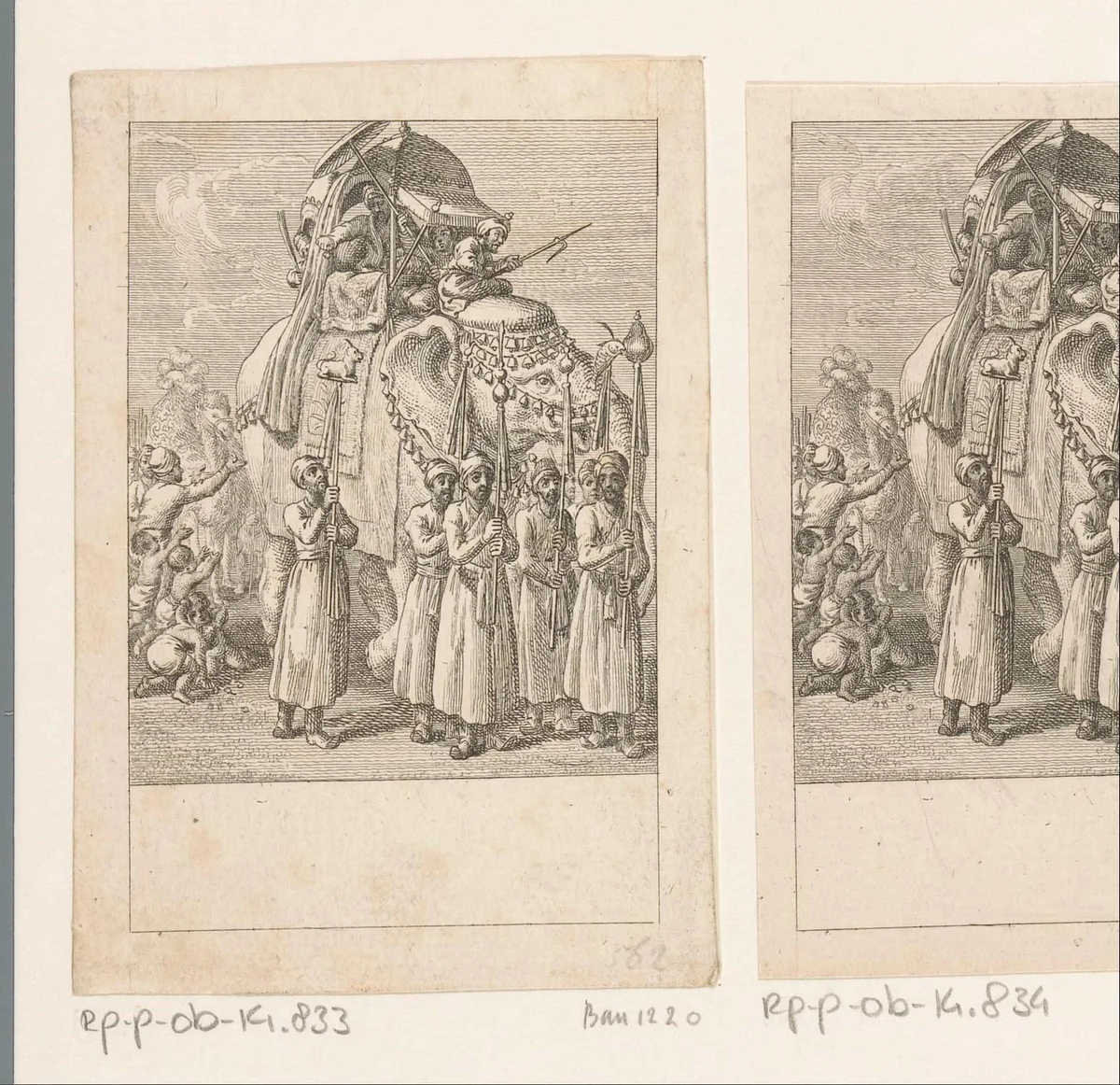 Indische olifant by Daniel Nikolaus Chodowiecki, print, 1786