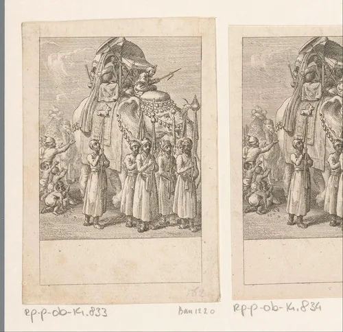 Indische olifant by Daniel Nikolaus Chodowiecki, print, 1786