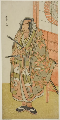 The Actor Onoe Matsusuke I in an Unidentified Role by Katsukawa Shunsho (勝川 春章), print, 1777-1787