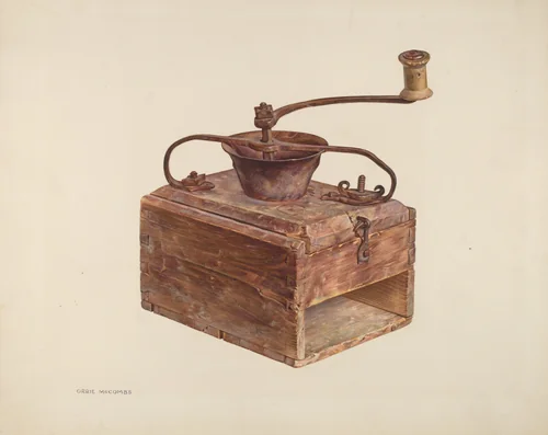 Coffee Grinder by Orrie McCombs, index of american design, 1940