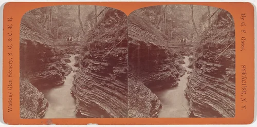 Watkins Glen Scenery, Shadow Gorge by George F. Gates, photograph, 1855-1865