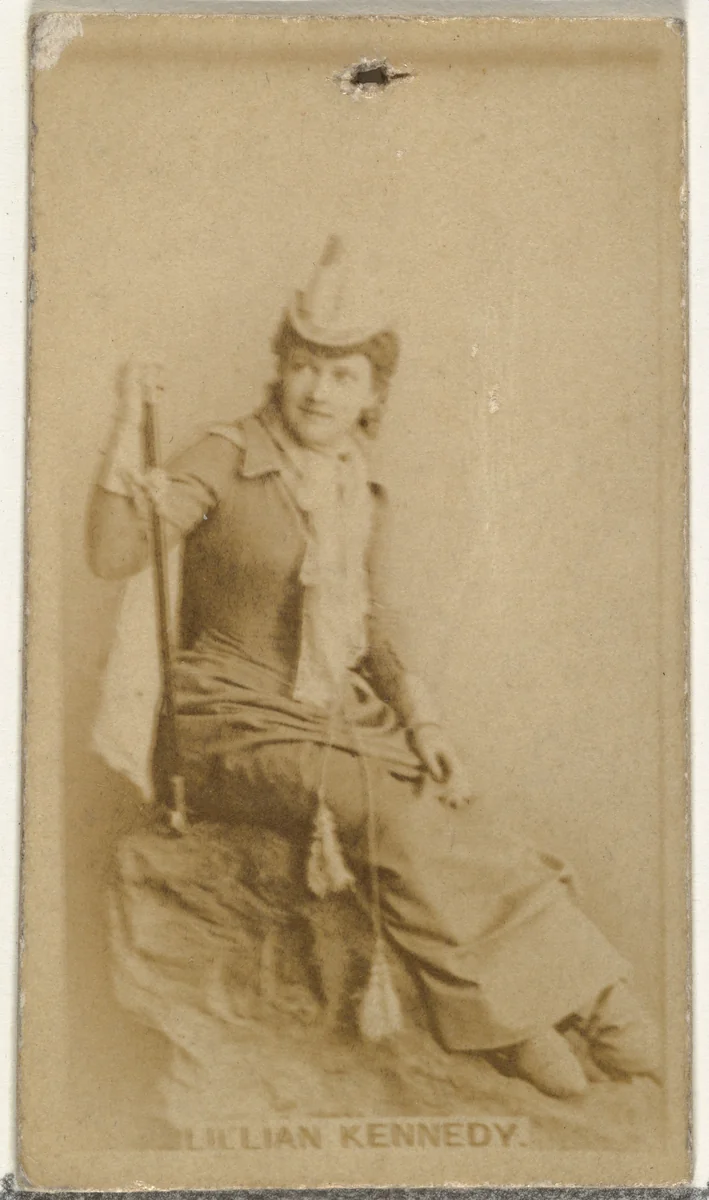 Lillian Kennedy, from the Actors and Actresses series (N145-8) issued by Duke Sons & Co. to promote Duke Cigarettes by W. Duke, Sons & Co., photograph, 1890-1895