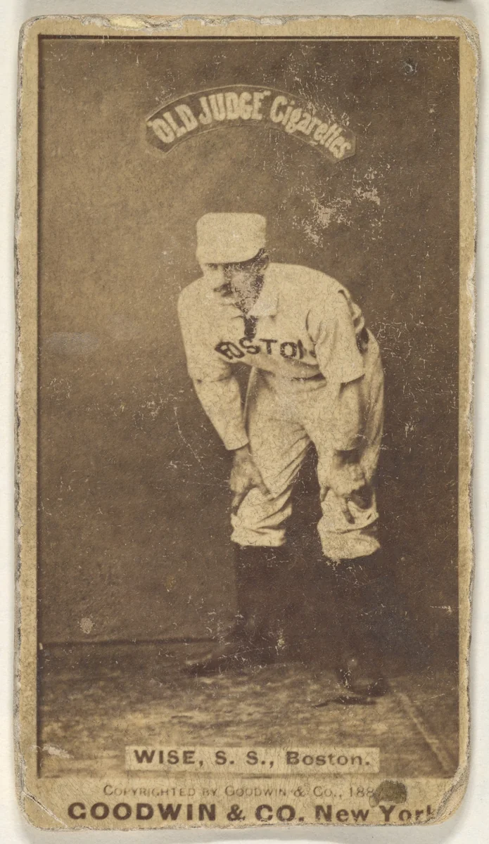 Wise, Shortstop, Boston, from the Old Judge series (N172) for Old Judge Cigarettes by Goodwin & Company, photograph, 1887-1890