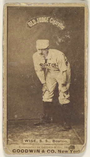 Wise, Shortstop, Boston, from the Old Judge series (N172) for Old Judge Cigarettes by Goodwin & Company, photograph, 1887-1890