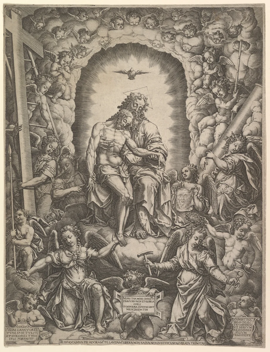 The Trinity by Giorgio Ghisi, print, 1576