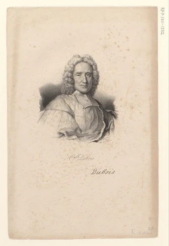 Portret van Guillaume kardinaal Dubois by anonymous, print, 1818-1842