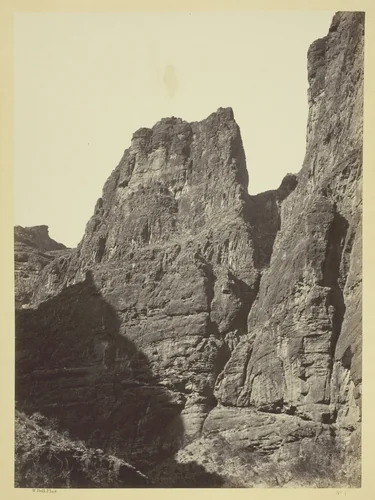 Cañon of Kanab Wash, Colorado River, Looking South by William H. Bell, photograph, 1872
