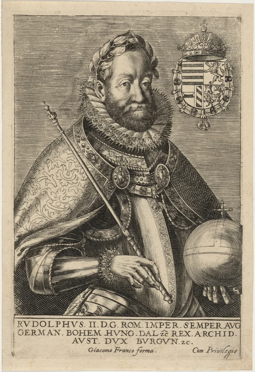 Rudolph II, Roman Emperor by Giacomo Franco, print, 1550-1620