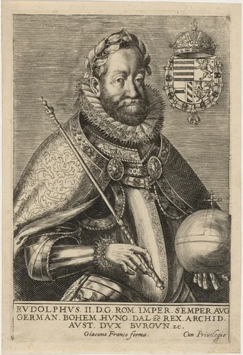 Rudolph II, Roman Emperor by Giacomo Franco, print, 1550-1620