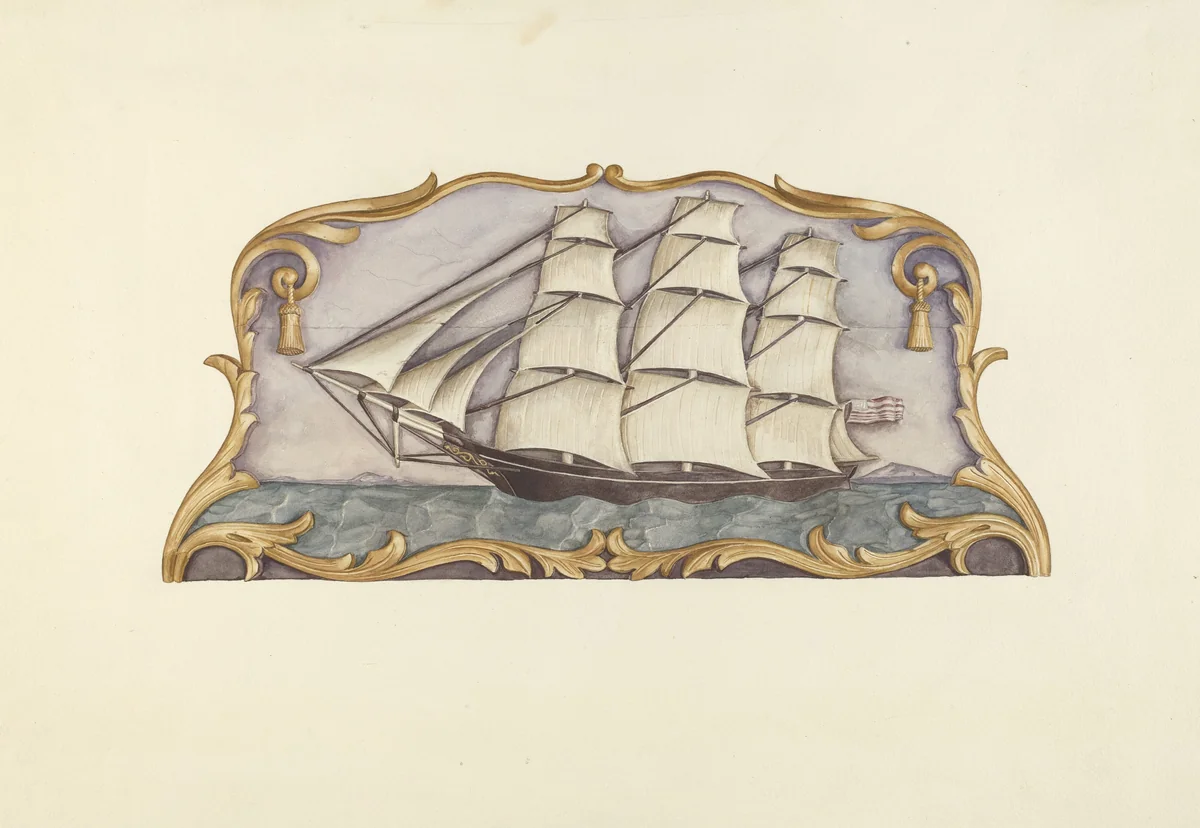 Ship Carver's Sign by Dorothy Hay Jensen, index of american design, 1938