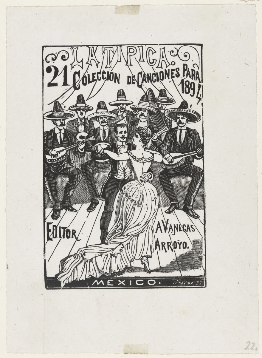 Dance Orchestra (La Tipica) from 25 Prints of José Guadalupe Posada by José Guadalupe Posada, print, 1894