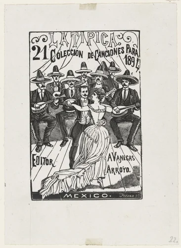 Dance Orchestra (La Tipica) from 25 Prints of José Guadalupe Posada by José Guadalupe Posada, print, 1894