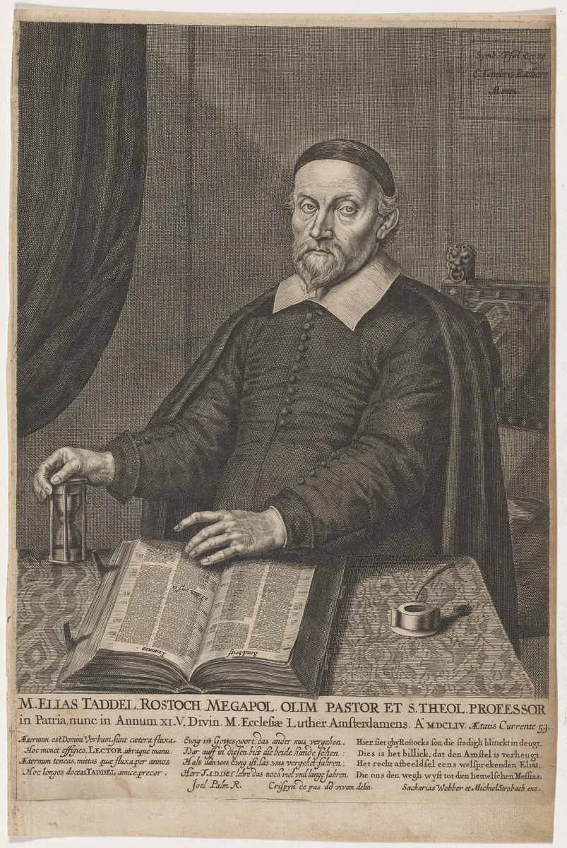 Elias Taddel by Crispijn van de Passe II, print, 1597-1670