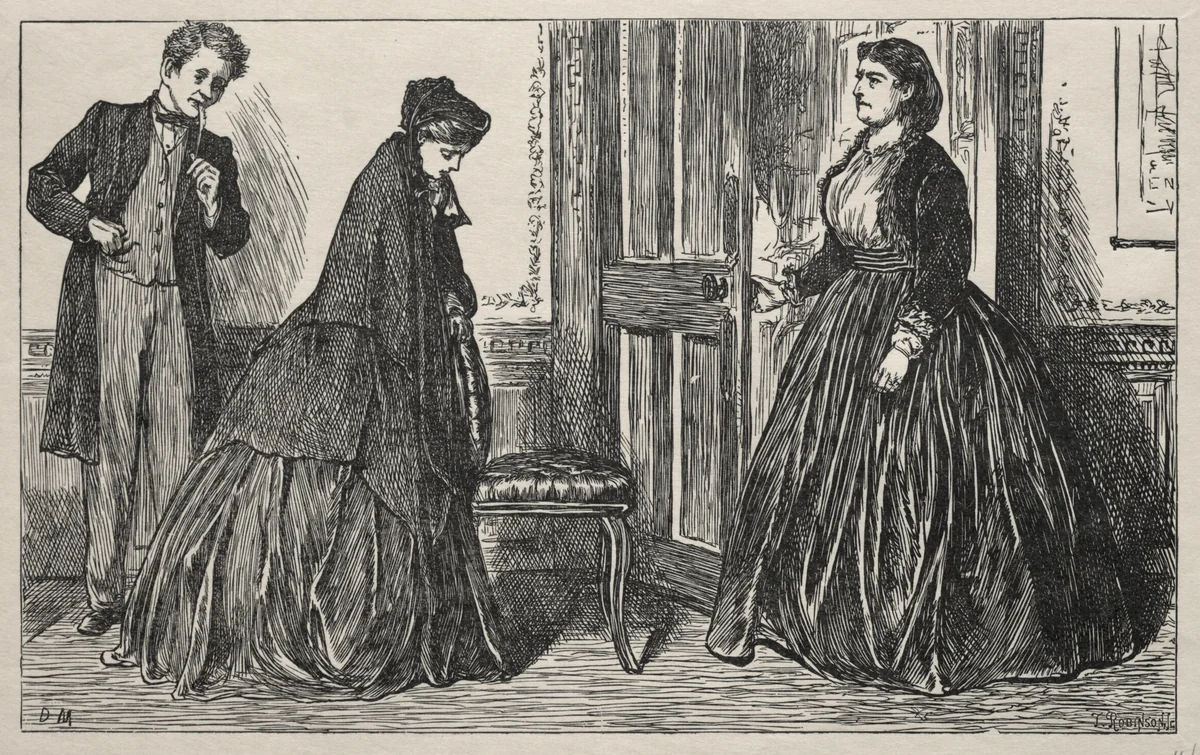 The Other Mrs. Johnson by George Du Maurier, print, 1865