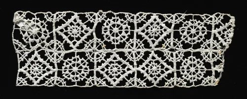 Needlepoint (Reticella) Lace Insertion by Unknown, textile, 1500-1599