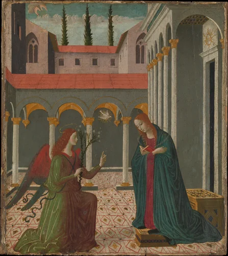 The Annunciation by Alesso di Benozzo, painting, 1475-1505