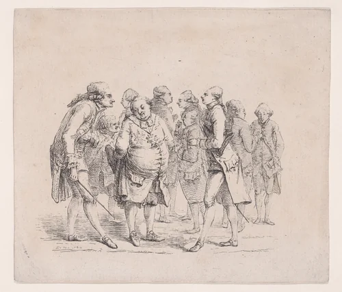 The Diplomatic Body of Naples by Dominique Vivant Denon, print, 1784