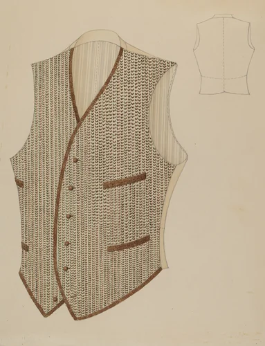 Vest by Louis Maldarelli, index of american design, 1935-1942