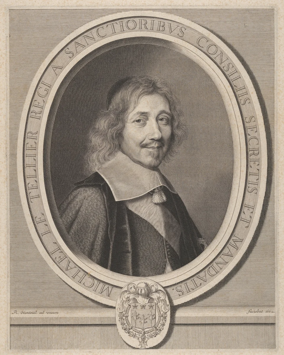 Michel Le Tellier by Robert Nanteuil, print, 1662