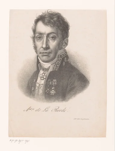 Portret van Alexandre de Laborde by anonymous, print, 1816-1839