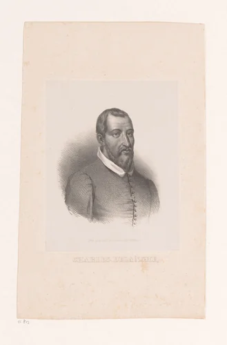 Portret van Charles de Langhe by anonymous, print, 1834-1862