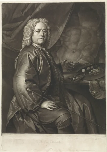 Portret van Richard van Bleeck by Pieter van Bleeck, print, 1735