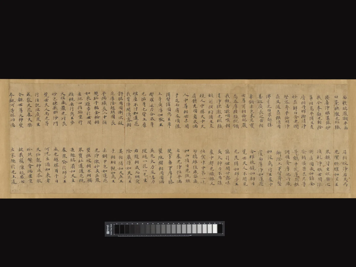 Fragment of a manuscript of the Sutra of Accumulated Treasures (Dabaoji jing) by Unidentified Artist, other, 690-710