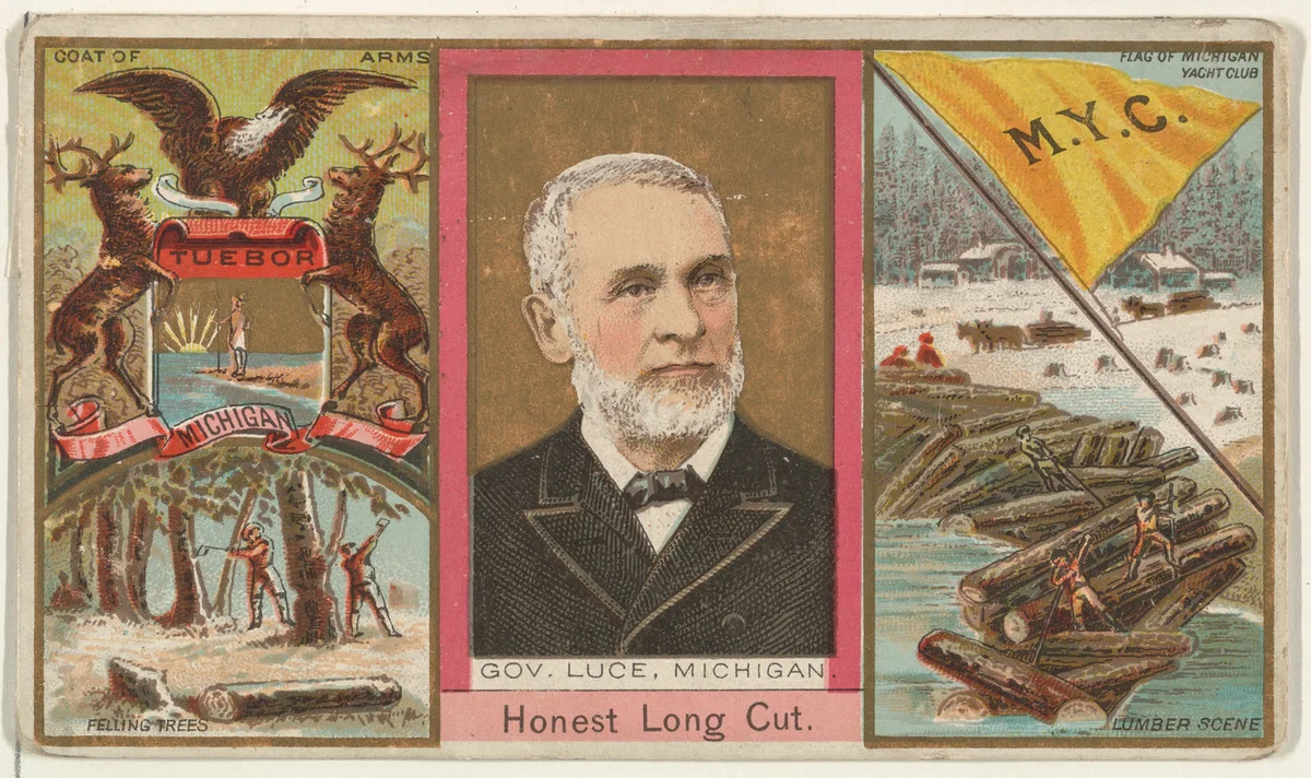 Governor Luce, Michigan, from "Governors, Arms, Etc." series (N133-1), issued by Duke Sons & Co. by W. Duke, Sons & Co., print, 1885-1892