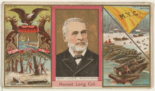 Governor Luce, Michigan, from "Governors, Arms, Etc." series (N133-1), issued by Duke Sons & Co. by W. Duke, Sons & Co., print, 1885-1892