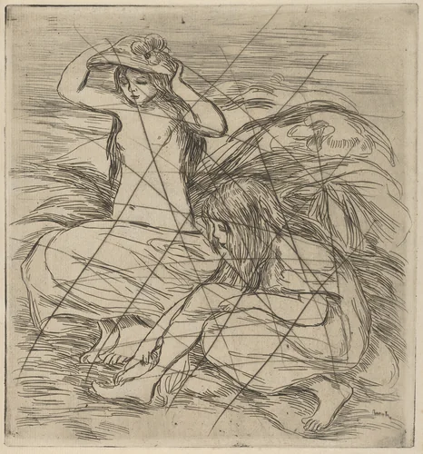 Les Deux Baigneuses (Cancelled impression) by Auguste Renoir, print, 1895