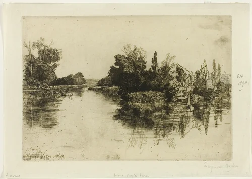 The Island, Boyles's Farm by Francis Seymour-Haden, print, 1869