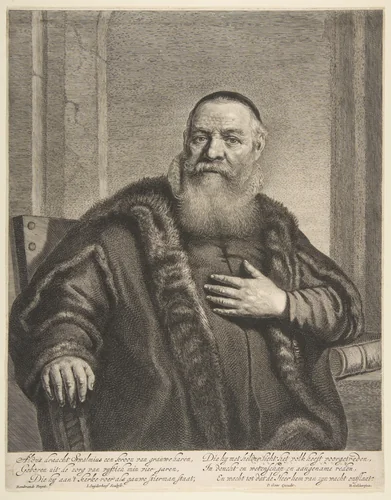 Portrait of Eleazor Swalmius by Jonas Suyderhoef, print, 1620-1686