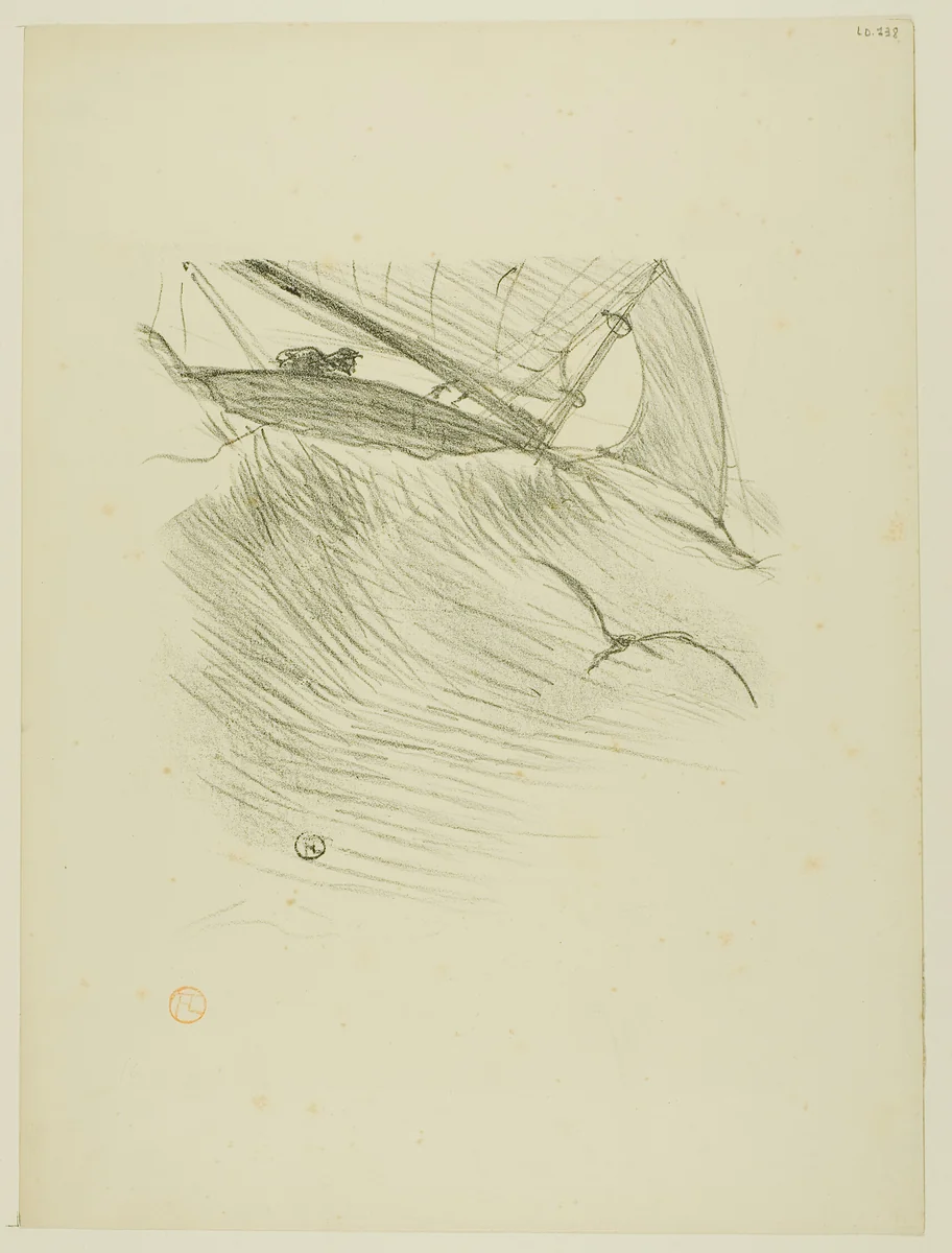 The Sea Swallows, from Mélodies de Désiré Dihau by Henri de Toulouse-Lautrec, print, 1895