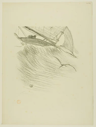 The Sea Swallows, from Mélodies de Désiré Dihau by Henri de Toulouse-Lautrec, print, 1895