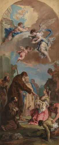 A Miracle of Saint Francis of Paola by Sebastiano Ricci, painting, 1733