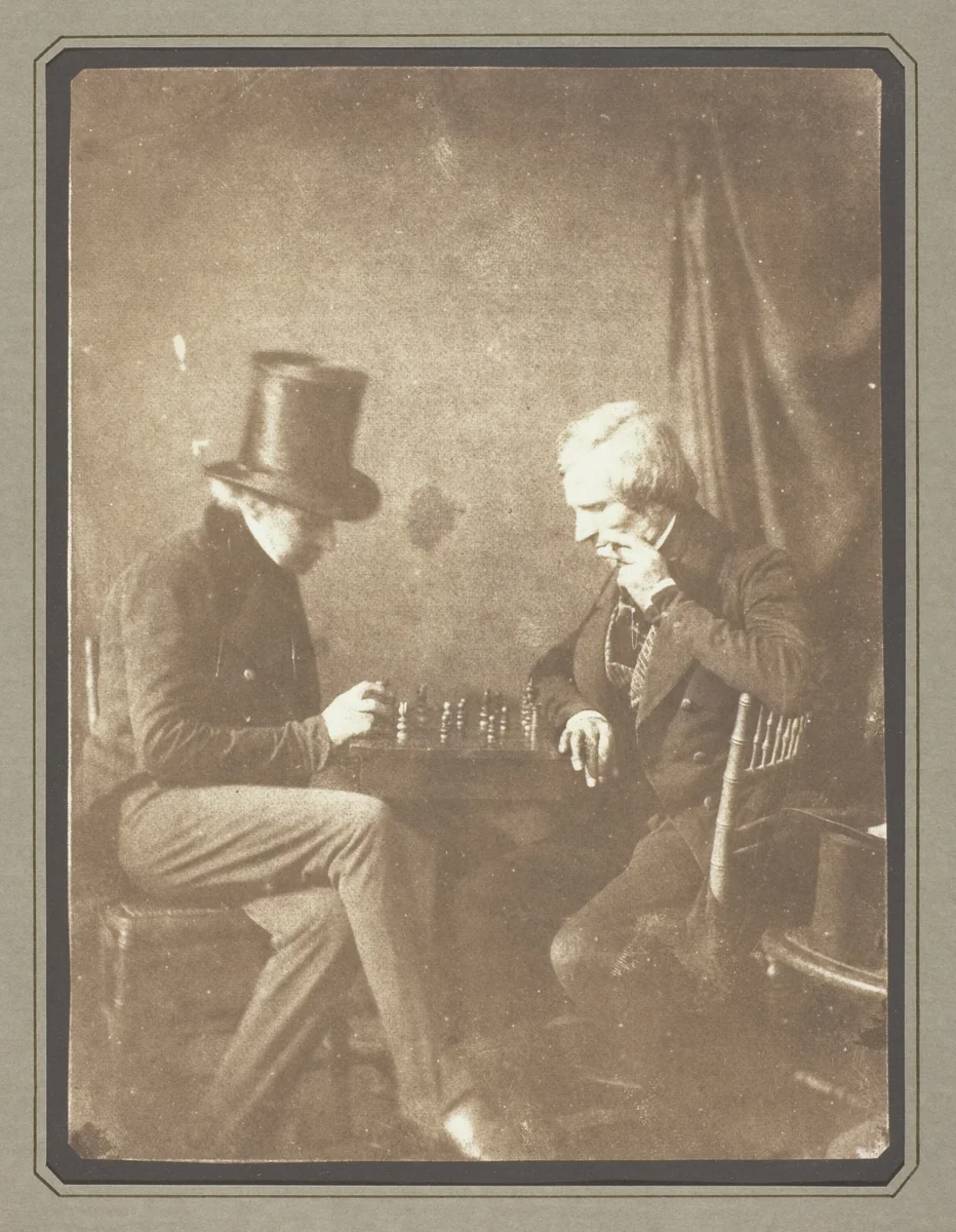 The Chess Players by William Henry Fox Talbot, photograph, 1838-1852