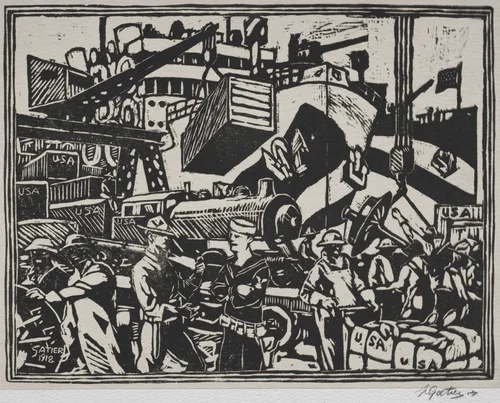St. Nazaire by Pierre Louis Gatier, print, 1918
