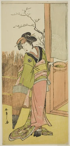 The Actor Segawa Kikunojo III in an Unidentified Role by Katsukawa Shunsho (勝川 春章), print, 1771-1781