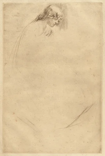Jo's Bent Head by James McNeill Whistler, print, 1861