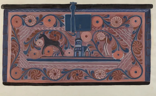 Chest Design by Etna Wiswall, index of american design, 1935-1942