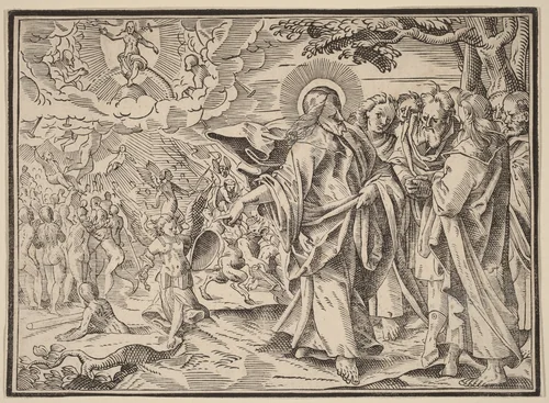 Christ Tells His Disciples of the Last Judgment by Christoph Murer, print, 1558-1614