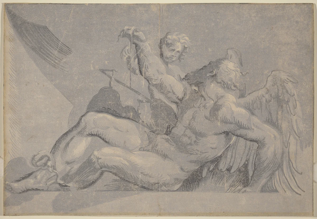 Saturn by Giuseppe Nicolo Vicentino
Giovanni Antonio Pordenone, print, 1525-1530