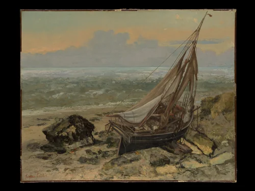 The Fishing Boat by Gustave Courbet, painting, 1865