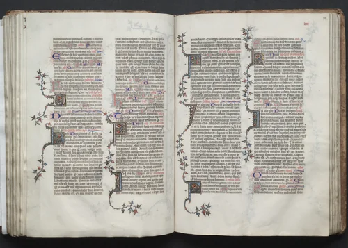 The Gotha Missal: Fol. 84r, Text by Master of the Boqueteaux, book, 1370-1380
