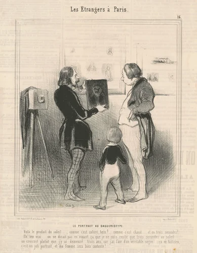Le portrait au daguéréotype by Honoré Daumier, print, 1844