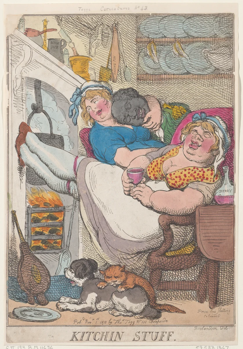 Kitchin Stuff by Thomas Rowlandson, print, 1810