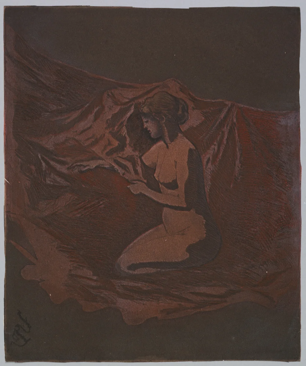 Embers Glow by Theodore Roussel, print, 1890-1897