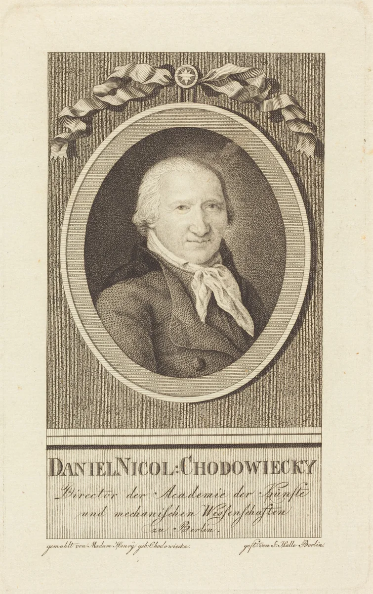 Daniel Chodowiecki by J.S.L. Halle, print, 1801